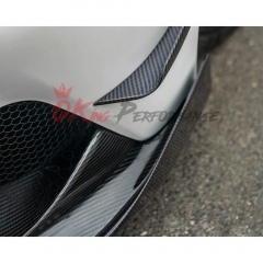 SD Style Dry Carbon Fiber Front Bumper Canards For Maserati MC20