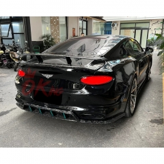 Mansory Style Dry Carbon Fiber Rear Bumper GTC For Bentley Continental GT 2018-2024