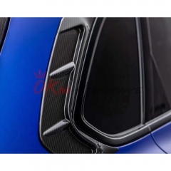 Mansory Style Dry Carbon Fiber D Pillar Rear Vents Trims For Bentley Bentayga 2020-2024