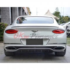 Speed Style Dry Carbon Fiber Rear Diffuser For Bentley Continental GT GTC 2018-2024