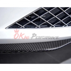 Speed Style Dry Carbon Fiber Front Lip For Bentley Continental GT GTC 2018-2024