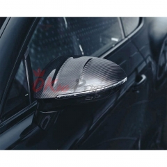 Mansory Style Dry Carbon Fiber Side Mirror Caps For Bentley Continental GT GTC 2018-2024