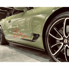 Speed Style Dry Carbon Fiber Side Skirt For Bentley Continental GT GTC 2018-2024