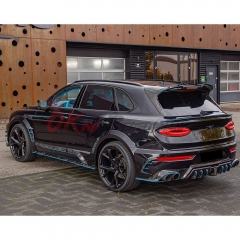 Mansory V1 Style Dry Carbon Fiber Rear Roof Spoiler Wing For Bentley Bentayga 2020-2024