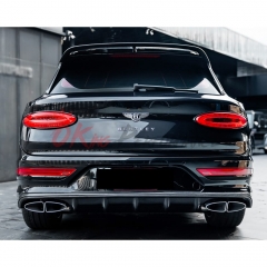 S Style Dry Carbon Fiber Rear Diffuser For Bentley Bentayga 2020-2024