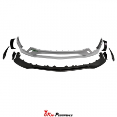 Mansory Style Dry Carbon Fiber Front Bumper For Bentley Continental GT GTC 2018-2024