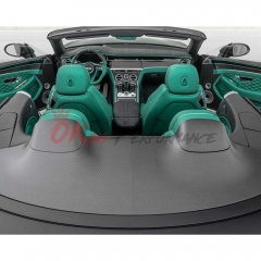 Mansory Style Dry Carbon Fiber Rear Folding Roof Lid Cover For Bentley Continental GTC 2018-2024