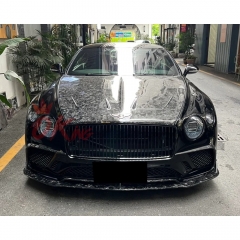 Mansory Style Dry Carbon Fiber Front Bumper For Bentley Continental GT GTC 2018-2024