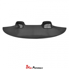 Mansory Style Dry Carbon Fiber Rear Folding Roof Lid Cover For Bentley Continental GTC 2018-2024