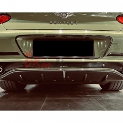 Speed Style Dry Carbon Fiber Rear Diffuser For Bentley Continental GT GTC 2018-2024