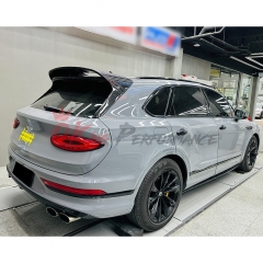 S Style Dry Carbon Fiber Rear Roof Spoiler Wing For Bentley Bentayga 2020-2024