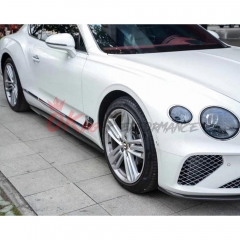 Speed Style Dry Carbon Fiber Front Lip For Bentley Continental GT GTC 2018-2024