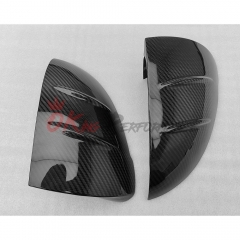Mansory Style Dry Carbon Fiber Side Mirror Caps For Bentley Continental GT GTC 2018-2024