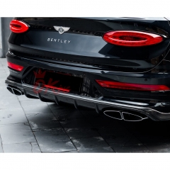 S Style Dry Carbon Fiber Rear Diffuser For Bentley Bentayga 2020-2024