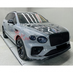 S Style Dry Carbon Fiber Front Lip For Bentley Bentayga 2020-2024