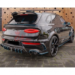 Mansory V1 Style Dry Carbon Fiber Rear Roof Spoiler Wing For Bentley Bentayga 2020-2024