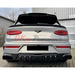 Mansory Style Dry Carbon Fiber Rear Trunk Spoiler For Bentley Bentayga 2020-2024