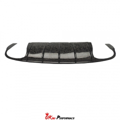 S Style Dry Carbon Fiber Rear Diffuser For Bentley Bentayga 2020-2024