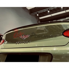 Speed Style Dry Carbon Fiber Rear Trunk Spoiler Wing For Bentley Continental GT 2018-2024
