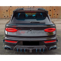 Mansory V1 Style Dry Carbon Fiber Rear Roof Spoiler Wing For Bentley Bentayga 2020-2024