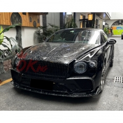 Mansory Style Dry Carbon Fiber Front Bumper For Bentley Continental GT GTC 2018-2024