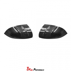 Mansory Style Dry Carbon Fiber Side Mirror Caps For Bentley Bentayga 2020-2024