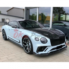 Mansory Style Dry Carbon Fiber Front Fender For Bentley Continental GT GTC 2018-2024