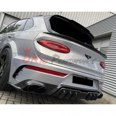 Mansory Style Dry Carbon Fiber Rear Trunk Spoiler For Bentley Bentayga 2020-2024