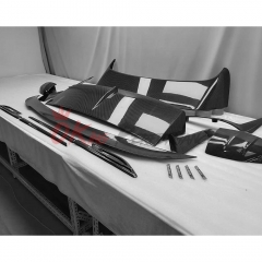 Mansory Style Dry Carbon Fiber Fender Side Strip Trims For Bentley Bentayga 2020-2024