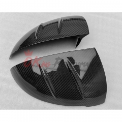 Mansory Style Dry Carbon Fiber Side Mirror Caps For Bentley Continental GT GTC 2018-2024
