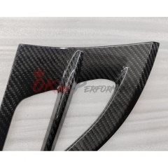 Mansory Soft Style Dry Carbon Fiber Front Fenders Trims For Bentley Continental GT GTC 2018-2024