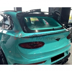 Mansory V1 Style Dry Carbon Fiber Rear Roof Spoiler Wing For Bentley Bentayga 2020-2024