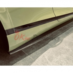 Speed Style Dry Carbon Fiber Side Skirt For Bentley Continental GT GTC 2018-2024