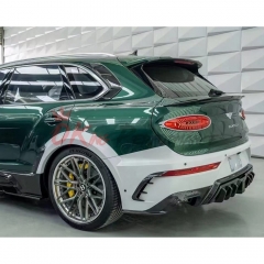 Mansory Style Dry Carbon Fiber D Pillar Rear Vents Trims For Bentley Bentayga 2020-2024