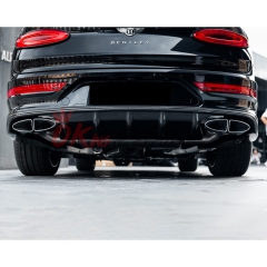 S Style Dry Carbon Fiber Rear Diffuser For Bentley Bentayga 2020-2024