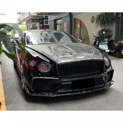 Mansory Style Dry Carbon Fiber Front Bumper For Bentley Continental GT GTC 2018-2024