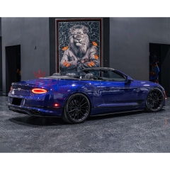 Mansory Style Dry Carbon Fiber Rear Spoiler Trunk Wing For Bentley Continental GTC 2018-2024