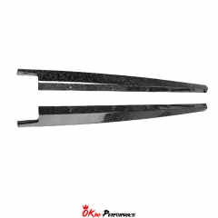 S Style Dry Carbon Fiber Side Skirt For Bentley Bentayga 2020-2024
