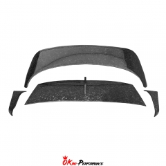 S Style Dry Carbon Fiber Rear Roof Spoiler Wing For Bentley Bentayga 2020-2024