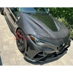 GTAM Widebody Style Carbon Fiber Front Bumper & Fenders For Alfa Romeo Giulia 2016-2023