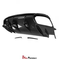 OEM Style Dry Carbon Fiber Rear Diffuser For Alfa Romeo Giulia Quadrifoglio 2016-2023