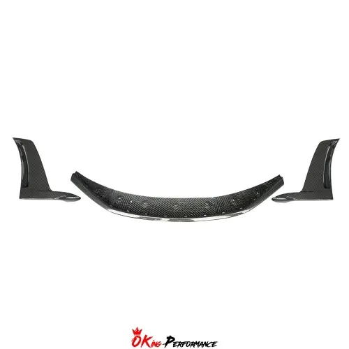 Dry Carbon Fiber Front Lip & Side Splitters For Porsche 911 992 GT3RS 2023-ON