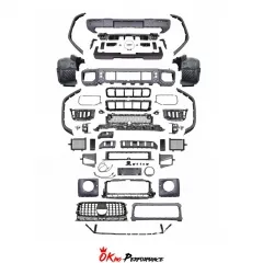 Upgrade W465 AMG G63 Style PP Body Kit For Mercedes Benz G Class W464