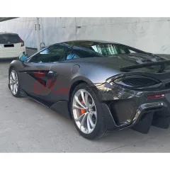 600LT Style Dry Carbon Fiber Side Skirt For Mclaren 540C 570S 2015-2020