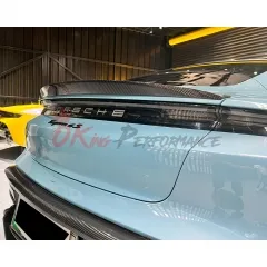 OD Style Dry Carbon Fiber Rear Spoiler For Porsche Taycan 2019-2020