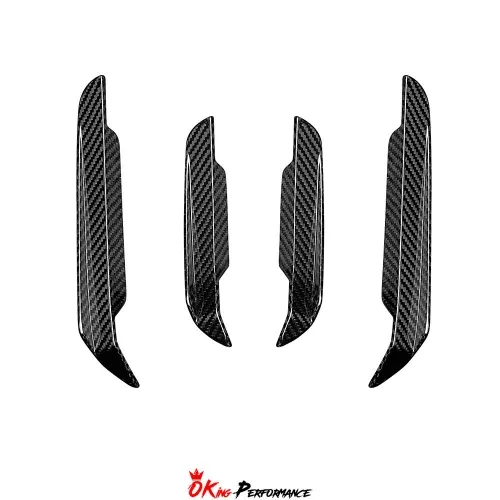 TAKD Style Dry Carbon Fiber Front Canards For BMW 3 Series G20 LCI 2023-On