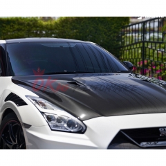 OEM MY17 Style Carbon Fiber Hood Engine Bonnet For Nissan R35 GTR 2017-2026