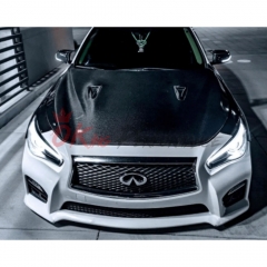 GTR Style Carbon Fiber Hood For Infiniti Q50 2013-2024