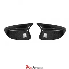 HoneyComb Carbon Fiber Replacement Mirror Cover For INFINITI Q50 2013-2024