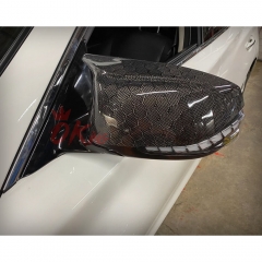 HoneyComb Carbon Fiber Replacement Mirror Cover For INFINITI Q50 2013-2024